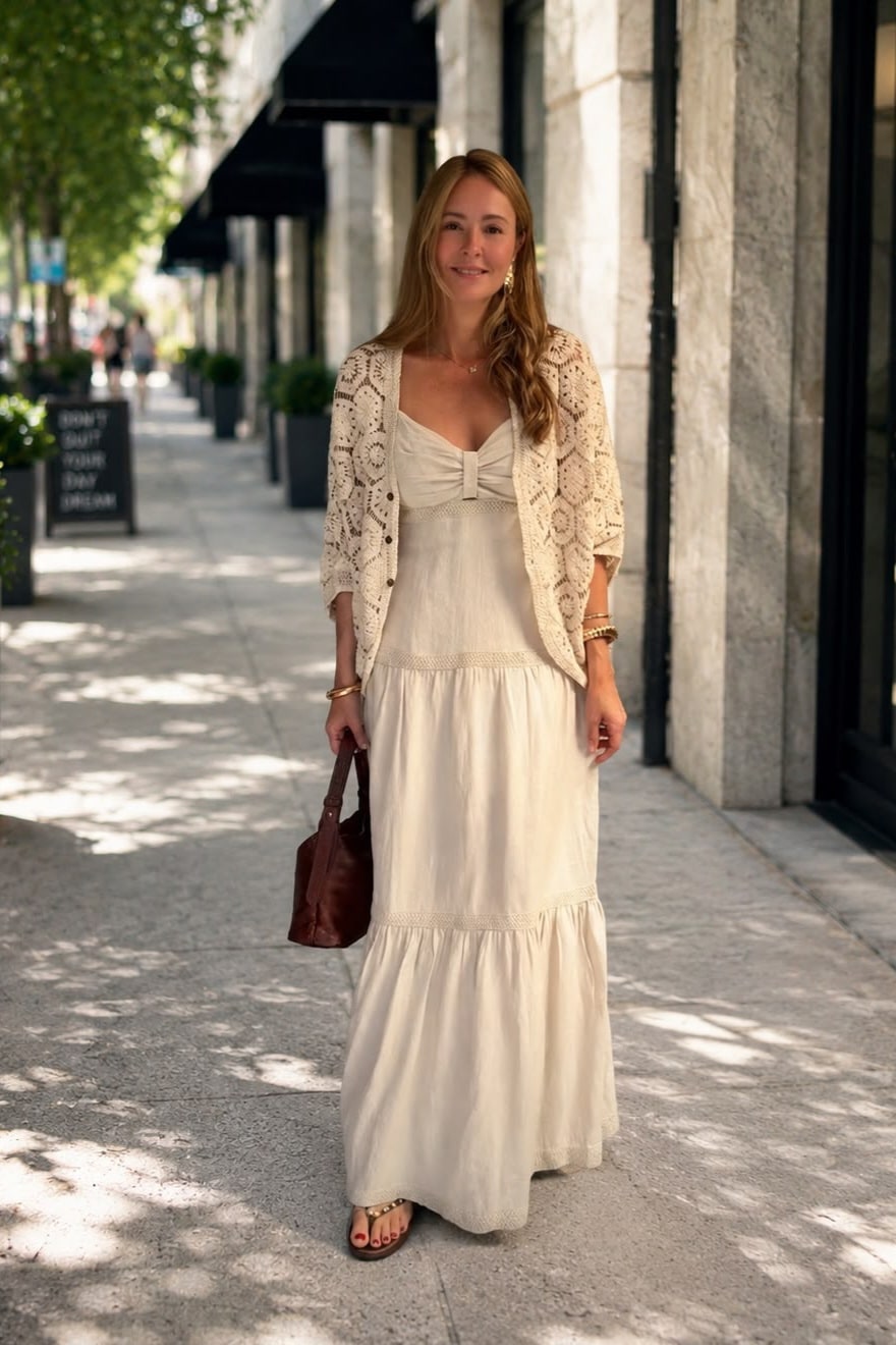 Vestido Carlota Linho Natural