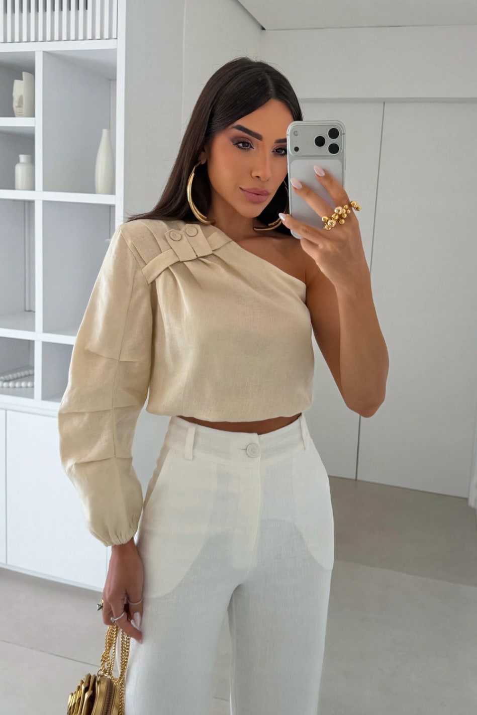 Blusa Daphne de Linho